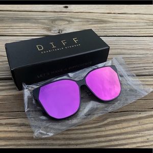 Brand New DIFF Eyewear Pink Gia Sunglasses